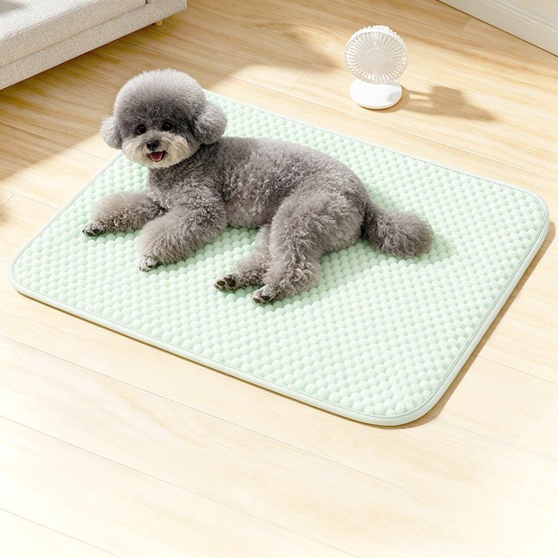 Reversible Cooling Pet Mat for Dogs and Cats, Foldable Summer Sofa Bed Pad
