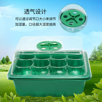 6-Cell Seed Starter Tray with Humidity Dome for Seedling Propagation