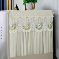 European Style Lace Refrigerator Dust Cover Towel for Single/Double Door Fridges and Washing Machines