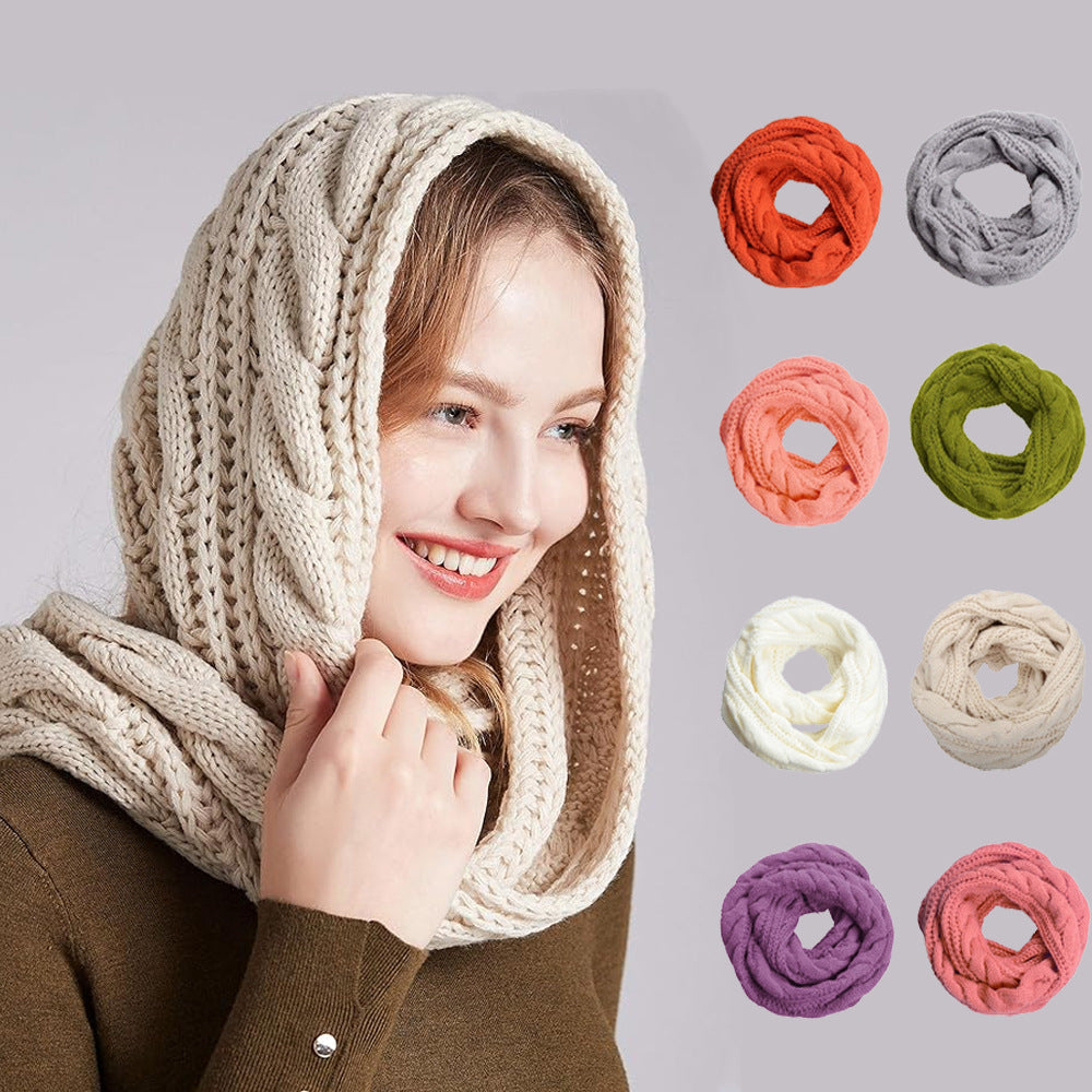 Winter Warm Knitted Fleece Lined Scarf