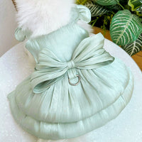 Pet Wedding Dress with Leash Ring for Small Dogs and Cats, Teddy, Bichon, French Bulldog, Spring/Summer
