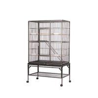 Cast Iron Bird Cage with Stand for Multiple Birds Parrots