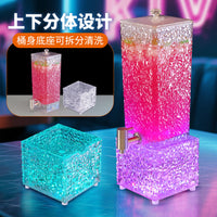 3L LED Light-Up Beer Dispenser with Faucet for Bar KTV Parties