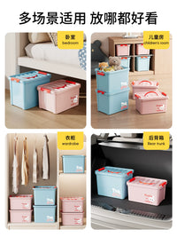 Large Capacity Plastic Storage Box for Snacks, Toys, and Clothes