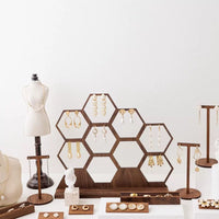 Honeycomb Earring Display Stand Jewelry Organizer for Studs and Dangles