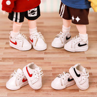 OB11 Doll Canvas & Leather Shoes for 1/12 BJD Dolls, Fashion Accessories for Male & Female Figures