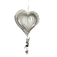 Angel Heart Wind Chime for Indoor Outdoor Garden Patio Decor