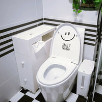 Waterproof Bathroom Toilet Side Cabinet Slim Storage Organizer with Wheels