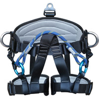 Tree Climbing Harness Outdoor Mountaineering Rock Climbing Safety Belt Half Body Fall Protection for Aerial Work Training