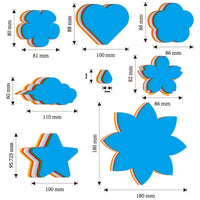 Geometric Shaped Origami Paper Set for DIY Crafts and Kindergarten Activities