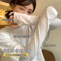 Japanese Style UV Protection Arm Sleeves for Summer Cycling and Driving