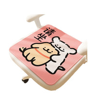 Summer Ice Silk Seat Cushion for Office Chairs and Students, Breathable Cooling Pad