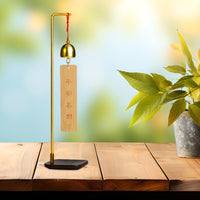 Wooden Wind Chime with Decorative Plaque for Outdoor Patio and Home Decor