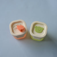 Baby Food Freezer Tray Silicone Storage Container with Lid for Purees, Breast Milk, and Snacks - Reusable and Stackable