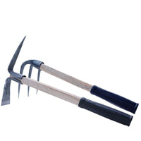 Dual-Purpose Garden Hoe and Rake Set for Weeding, Digging, and Cultivating