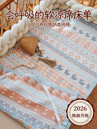 Baby Summer Cotton Mat Breathable Crib Sheet for Kindergarten
