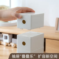 Clear Acrylic Display Storage Box with Drawer for Figures and Small Items
