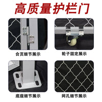 Outdoor PVC Coated Wire Mesh Fence Gate for Garden, Workshop, and Enclosures