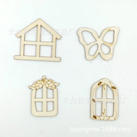 Miniature Wooden Fairy Garden Doors, Unfinished DIY Craft Kit, 48-Pack