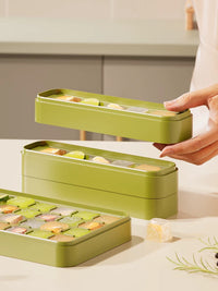 Sherry Ice Cube Mold with Press-Type Ice Tray and Storage Box for Home Refrigerator, Food-Grade Ice Making Tool