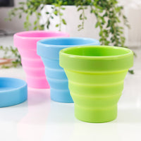 Creative Collapsible Silicone Travel Cup - Portable Mini Folding Mug for Outdoor Activities, Mouthwash, and Toothbrush Storage