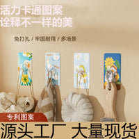 Creative Punch-Free Adhesive Hooks for Kitchen and Bathroom Walls