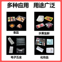 Thermoformed PET Clear Blister Packaging Trays with Lids for Food Storage