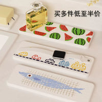 Diatomaceous Earth Absorbent Mat for Toothbrush Holder and Soap Dish, Quick Dry Bathroom Counter Organizer