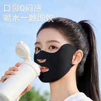 UV Protection Face Mask for Hiking & Sports - Breathable Full/Half Face Cover for Women