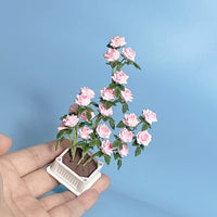 Miniature Climbing Rose Dollhouse Plant Decoration