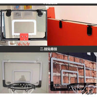 Wall-Mounted Mini Basketball Hoop for Kids & Adults, Indoor/Outdoor Dormitory Basketball Board, Punch-Free