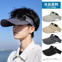 Summer Outdoor Sports Sun Protection Visor Hat for Men and Women with Neck Flap