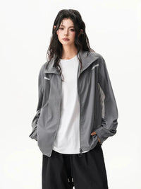 UPF50+ Lightweight Cooling Sun Protection Jacket for Men and Women, Ice Silk Quick-Dry Skin Coat for Cycling