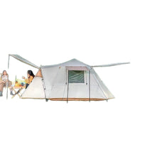Family Outdoor Camping Tunnel Tent - Waterproof, Sun Protection, Double Layer, Portable, Automatic Setup