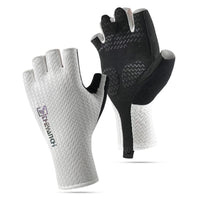 Men's Summer Half-Finger Cycling Gloves Anti-Slip Shock-Absorbing Breathable Touchscreen Road Bike Gloves