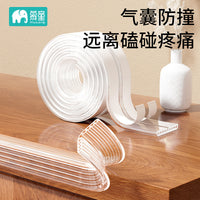 Transparent Child Safety Bumper Strip, Eco-Friendly Non-Toxic Table Corner Edge Protector with Airbag Soft Pack, Trace-Free Anti-Collision Guard