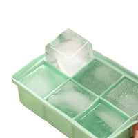 Silicone Large Square Ice Cube Tray with Lid for Home Use, Food Grade Ice Maker Mold