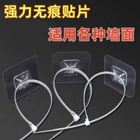 No-Drill Cable Tie Mounts and Anti-Tip Furniture Straps with Adhesive Hooks