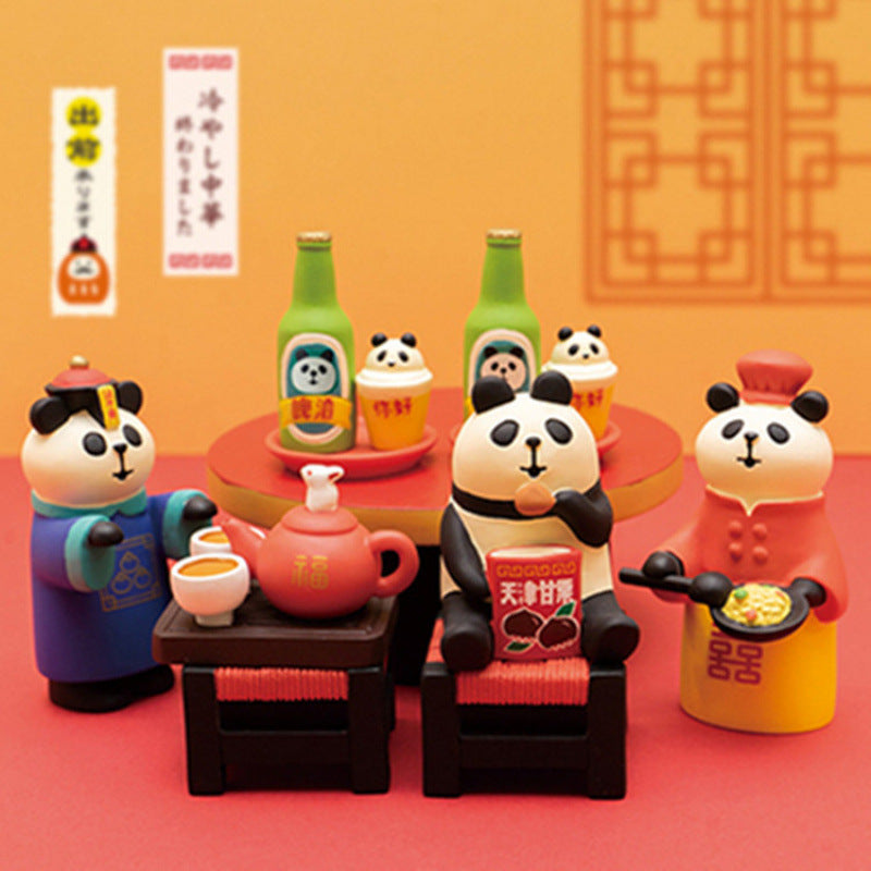 ZAKKA Japanese Style Miniature Resin Cat Figurines for Home Decor and Gifts