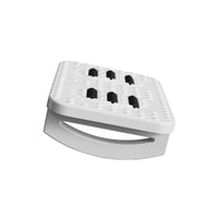 Ergonomic Under-Desk Footrest with Massage Rollers for Office and Home