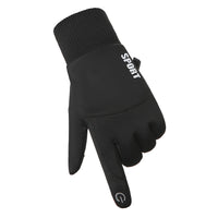 Men's Waterproof Thermal Cycling Gloves with Touchscreen Function for Outdoor Sports
