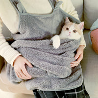 Pet Carrier Backpack for Small Dogs and Cats, Soft Fleece Travel Bag
