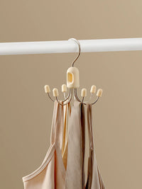 Foldable Multi-Claw Hanger for Bras, Tank Tops, Belts, and Accessories