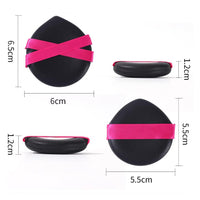 Teardrop Air Cushion Makeup Sponge with Double Ribbon for Wet/Dry Foundation Application