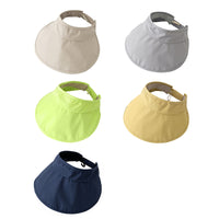 Women's UPF 50+ Sun Protection Visor Hat, Quick-Dry Foldable Wide Brim for Outdoor Travel