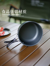 Portable Non-Stick Camping Cookware Set for Single Person Outdoor Use