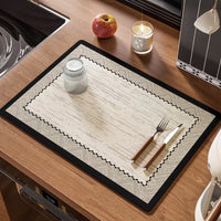 Modern Minimalist Diatomaceous Earth Absorbent Kitchen Drying Mat for Dishes and Countertops
