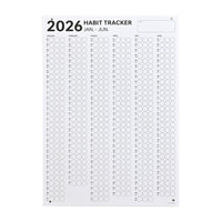 2026 Self-Discipline Habit Tracker Wall Calendar for Students