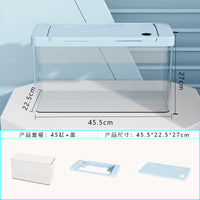 Acrylic Desktop Fish Tank with Landscaping Options for Goldfish and Small Aquatic Life