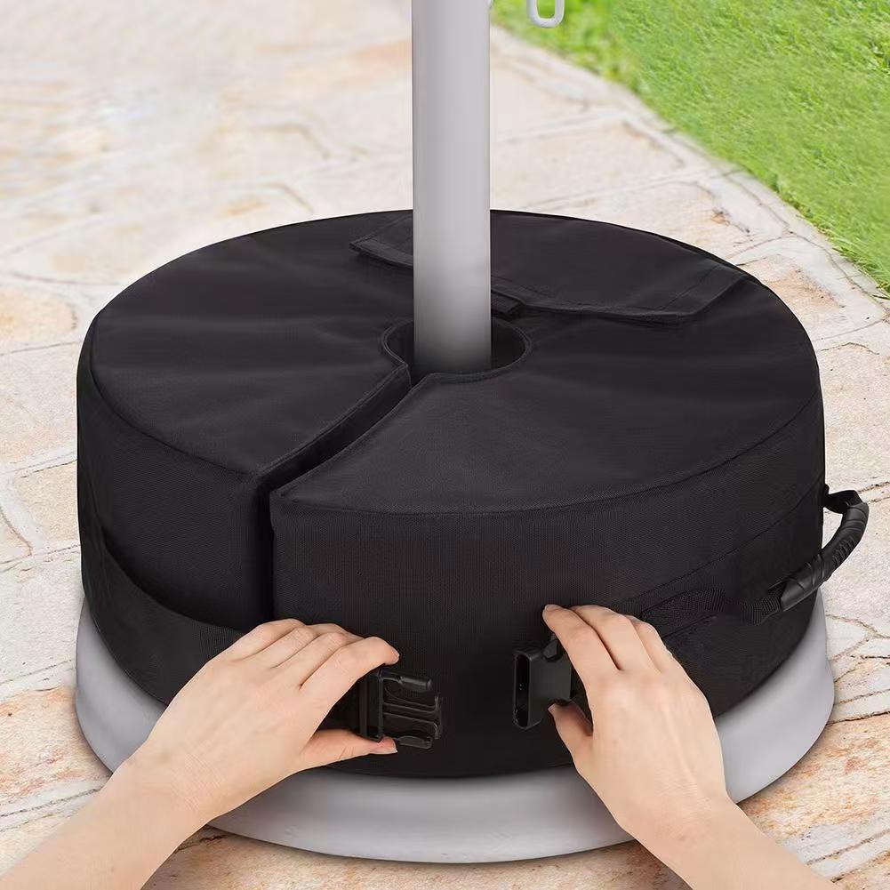 Outdoor Patio Umbrella Base Weight Bag, Round Windproof Sandbag for Sunshade Stability
